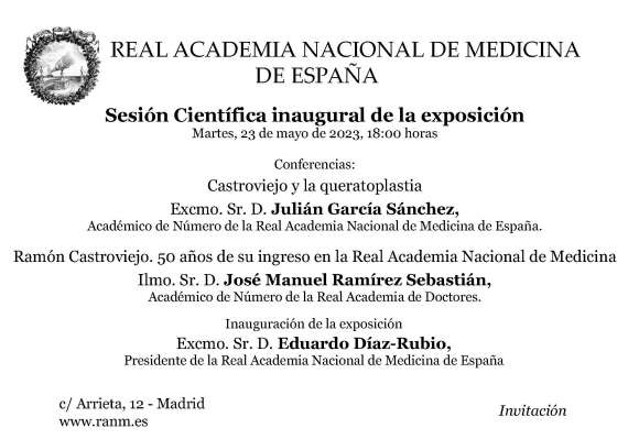 Sesión científica inaugural 23 mayo